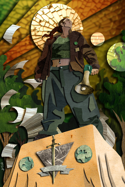 Card image of The Princess of Swords, by Robin Scott